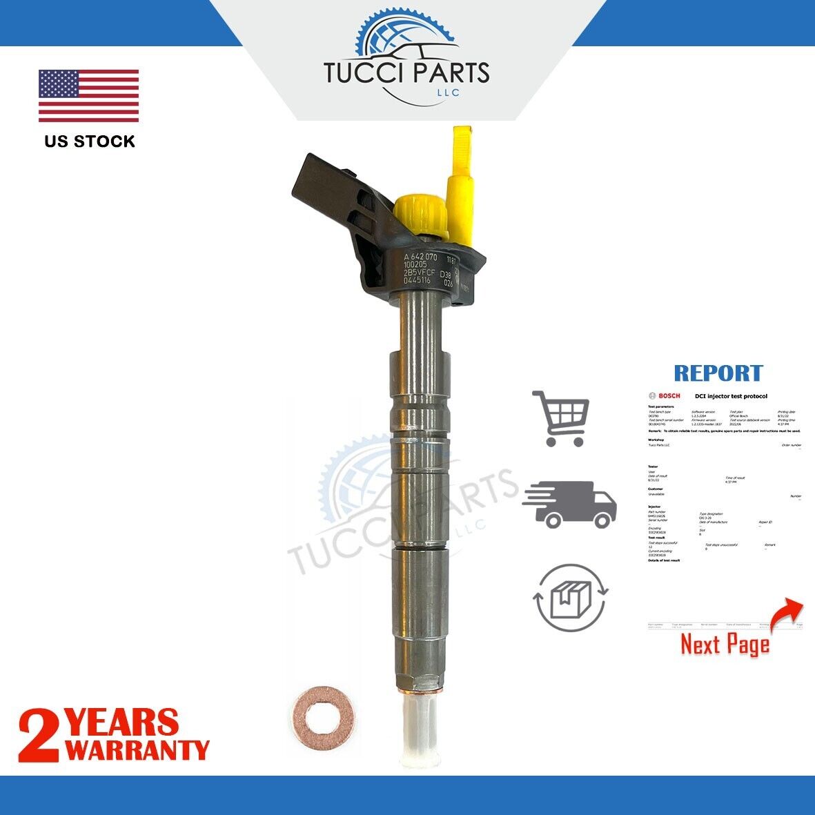 Rebuilt Diesel Injector 09-15 Mercedes Sprinter 3.0 190 OM642.896 898 CDI 2/3500